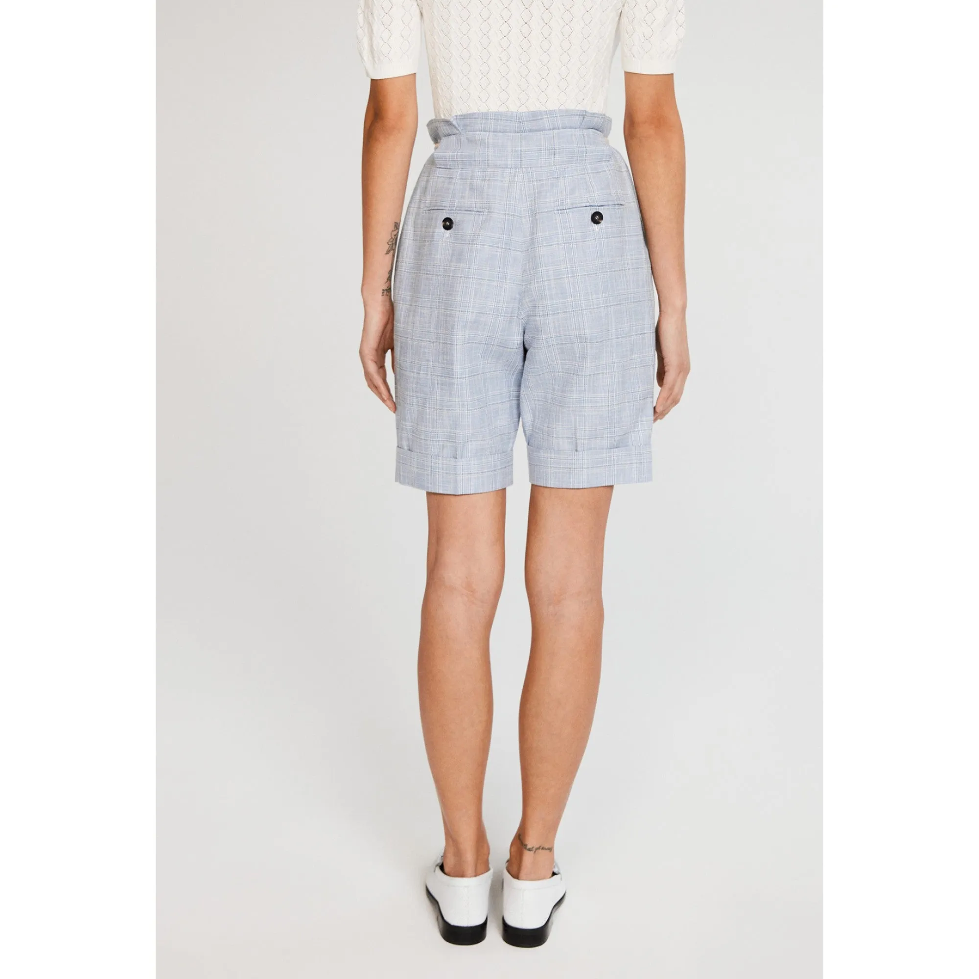 Women High-Waisted Shorts - Dual-Color